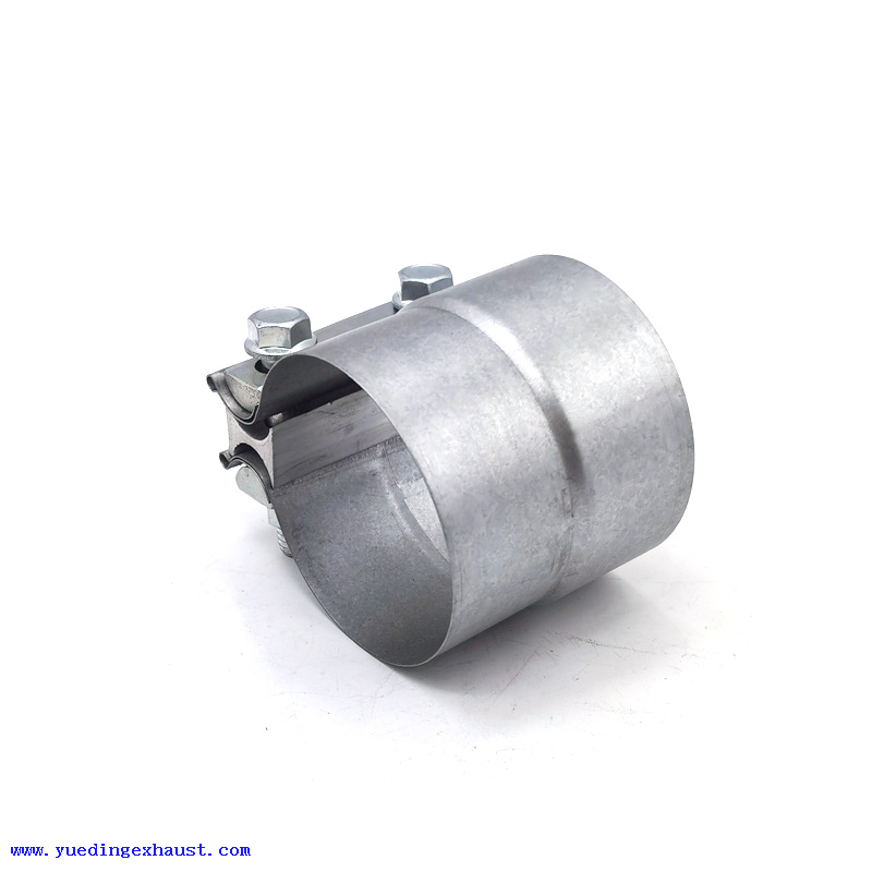 Collier de serrage à recouvrement en acier aluminisé de 6 po, collier de serrage d'échappement