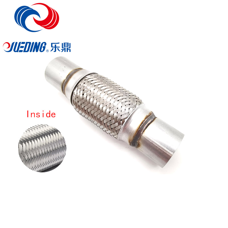 Tube de réparation de joint flexible de soudure de tuyau d'échappement d'acier inoxydable de voiture 57x254MM